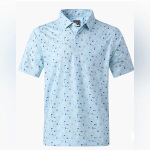 NWT Deolax Men's Polo Shirt Short Sleeve Size M